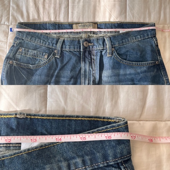 Wrangler Authentics Relaxed Fit Boot Cut Jeans 34/32 Medium Indigo - Picture 6 of 14